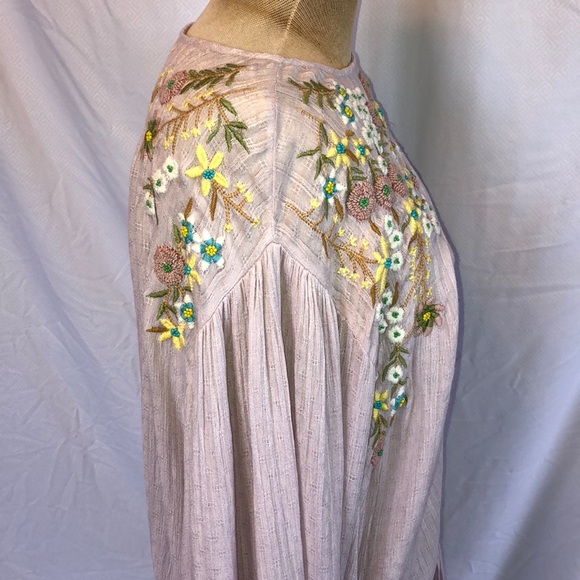 Free People Up & Away Lilac Embroidered Top - Picture 4 of 9